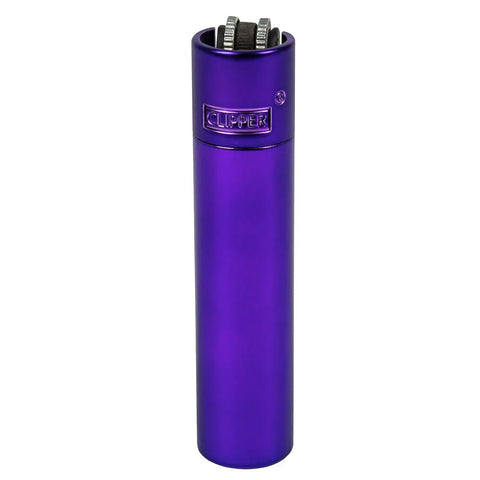 Clipper Metal Matt Purple Rain Lighter