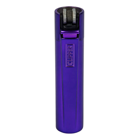 Clipper Metal Matt Purple Rain Lighter
