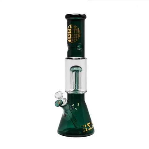 Maze Glass Teal Lost in The Wild Series Glass Bong
