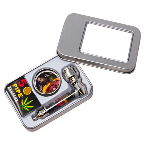 Bob Marley with Guitar Stoner's Pack Smoking Pipe + Grinder - bongstar