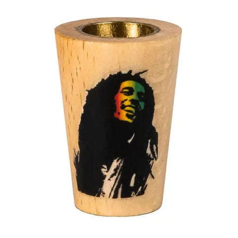 Bob Marley Wooden Gravity Bong Bowl - bongstar1