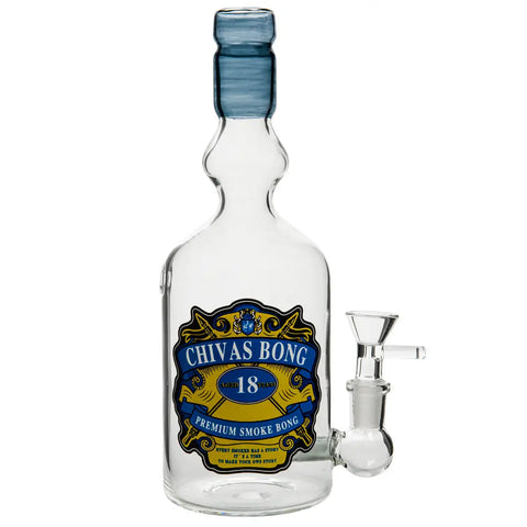 Chivs Liquor Bottle 10" Glass Bong - bongstar