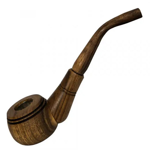 Classic Bowl Wooden Sherlock Pipe - bongstar1