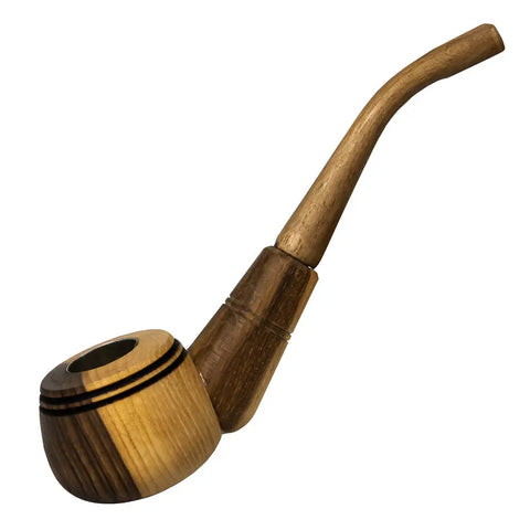 Classic Bowl Wooden Sherlock Pipe - bongstar