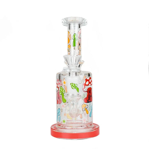 Color Mushrooms Mini Glass Bong