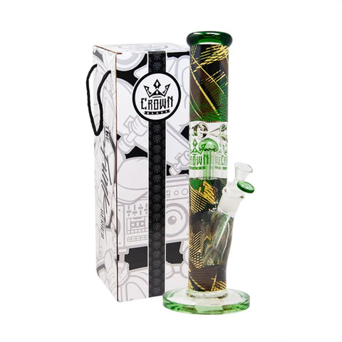 Crown Glass Green Funk Tree Percolator Bong
