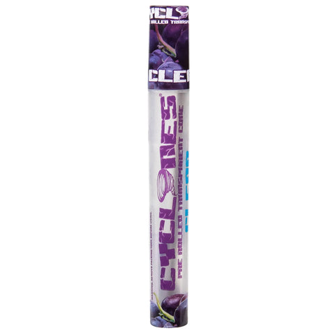 Cyclones Clear Pre-Rolled Cones - Grape