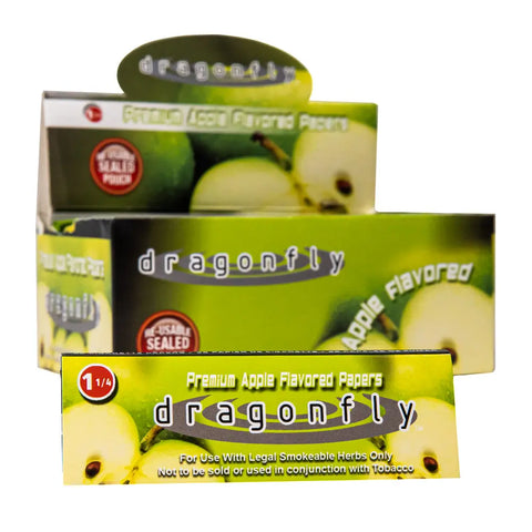 Dragonfly Apple Premium Rolling Papers 1 1/4