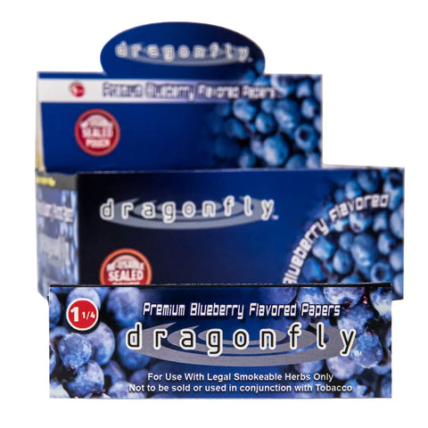 Dragonfly Blueberry Premium Rolling Papers 1 1/4
