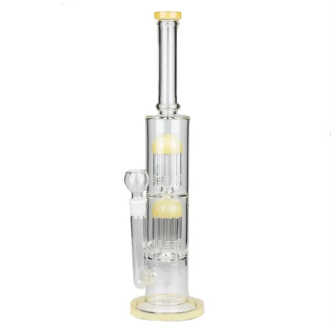 "Fairy" Double Percolated Glass Bong