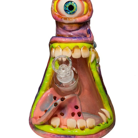 Grave Digger Glass Monster Bong