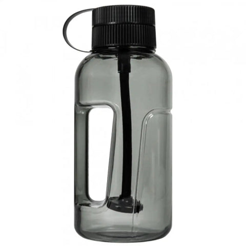 Stealth bong disguised as a water bottle for discreet smoking use