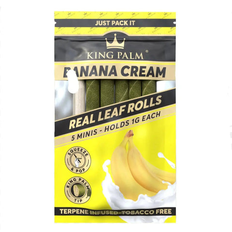 King Palm Banana Cream Wraps 1g 5pack