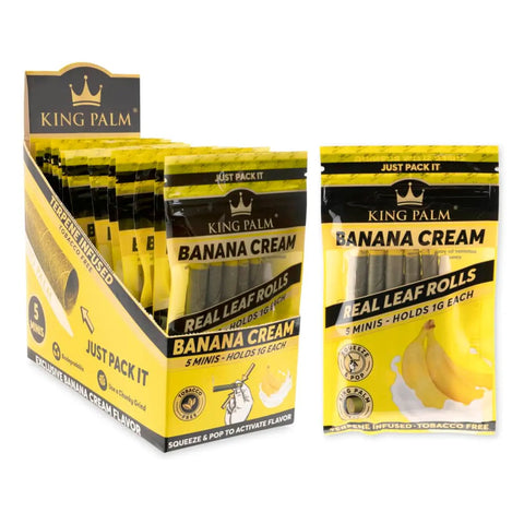 King Palm Banana Cream Wraps 1g 5pack