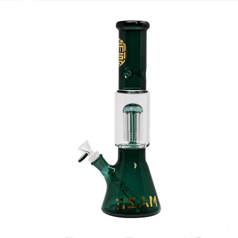 Maze Glass Teal Lost in The Wild Series Glass Bong