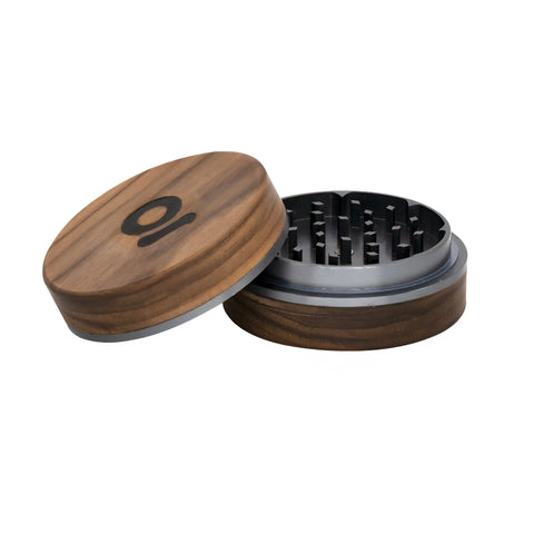 ONGROK Walnut/Aluminium 2-Piece Grinder Gun Metal