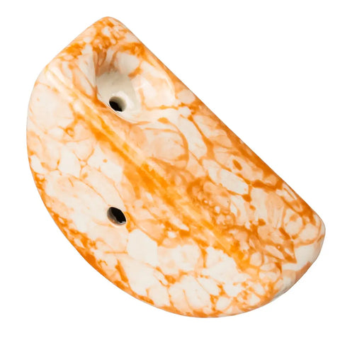 Orange Moonstone Ceramic Pipe - bongstar