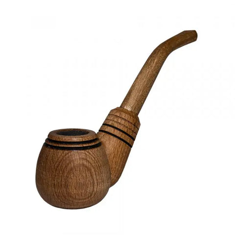 Oval Bowl Wooden Sherlock Pipe - bongstar