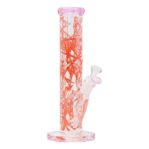Pink Series 12" Spider Glass Bong - bongstar