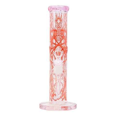 Pink Series 12" Spider Glass Bong - bongstar
