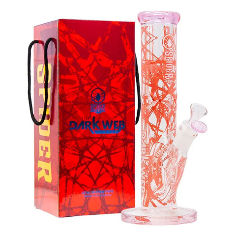 Pink Series 12" Spider Glass Bong - bongstar