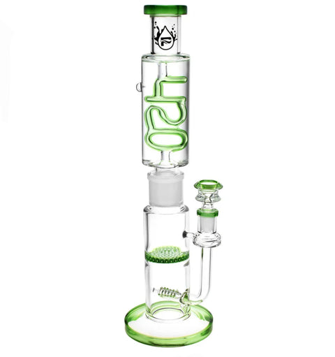 Pulsar Green 420 Glycerin Water Pipe - bongstar