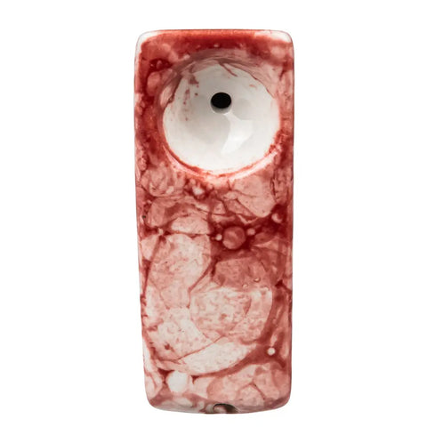 Red Triangle Ceramic Pipe- bongstar