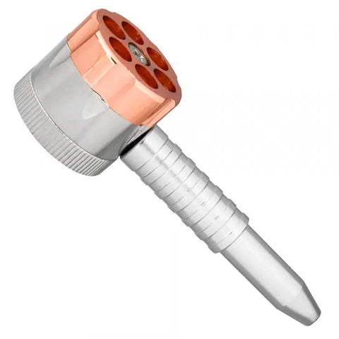 Six Shooter Metal Grinder Pipe 2in1 - bongstar