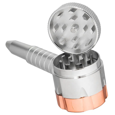 Six Shooter Metal Grinder Pipe 2in1 - bongstar