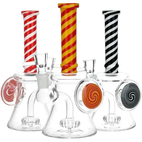 Spiral Chakra Glass Percolator Bong2 - bongstar