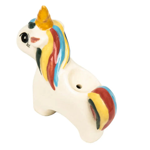 Unicorn Ceramic Hand Pipe2 - bongstar