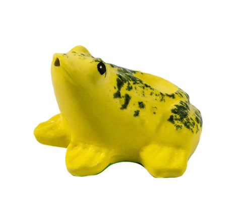 Yellow Frog Ceramic Smoking Pipe - bongstar
