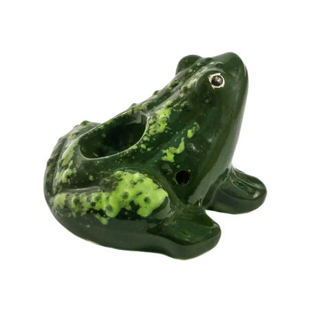 Green Frog Ceramic Pipe - bongstar