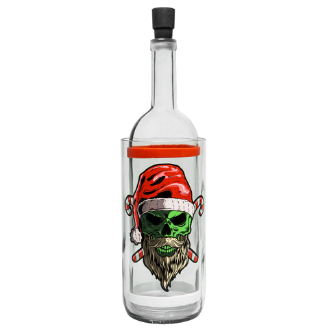 Skull Santa Gravity Bottle Bong