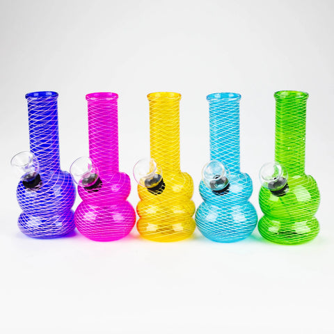 Mini Beaker Glass Water Bong Grid1 - bongstar