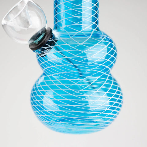 Mini Beaker Glass Water Bong Grid2 - bongstar