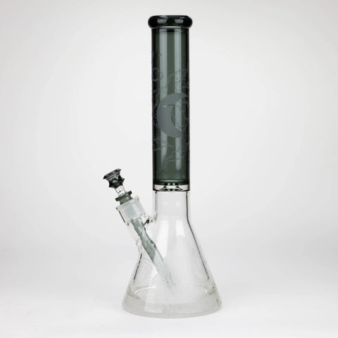 Castle Glassworks | 16" Wolf Etched Beaker_2