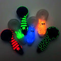 Frog Glow In The Dark Glass Smoking Spoon Hand Pipe_1