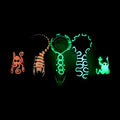 Frog Glow In The Dark Glass Smoking Spoon Hand Pipe_2