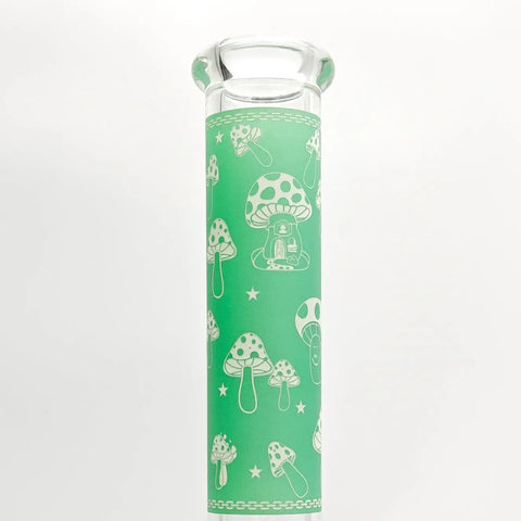 14" 7mm Mushroom Glow in the dark Bong_10