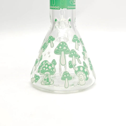 14" 7mm Mushroom Glow in the dark Bong_2