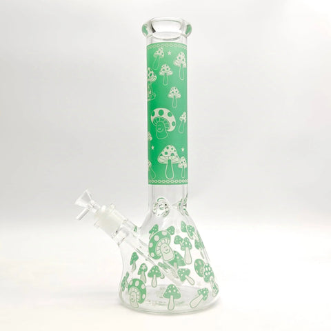 14" 7mm Mushroom Glow in the dark Bong_9