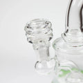6.5" bent neck glass bong with diffuser_9