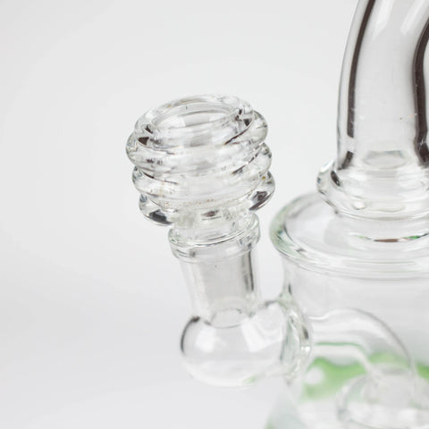 6.5" bent neck glass bong with diffuser_9