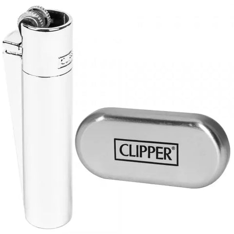 Clipper Metal Chrome Silver Lighter