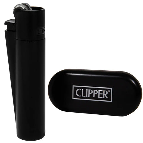 Clipper Metal Matt Black Lighter