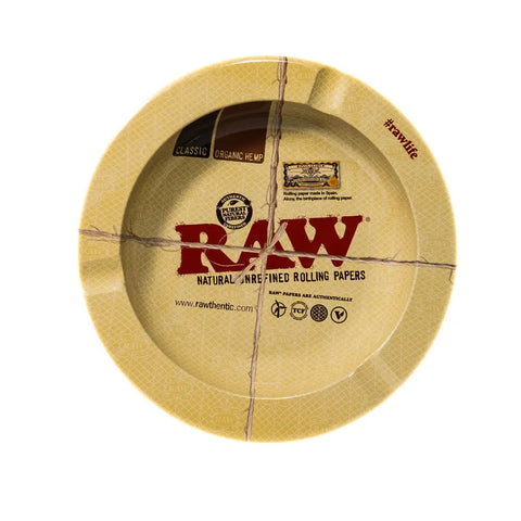RAW 5.5" Round Magnetic Metal Ashtray