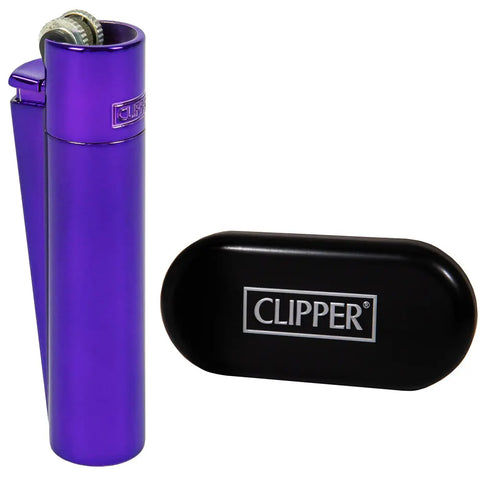 Clipper Metal Purple Rain Lighter