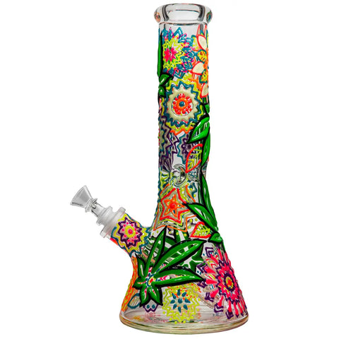 Blossom Glass Beaker Bong1 - bongstar