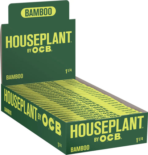 OCB Houseplant Bamboo 1 1/4 Rolling Papers Box